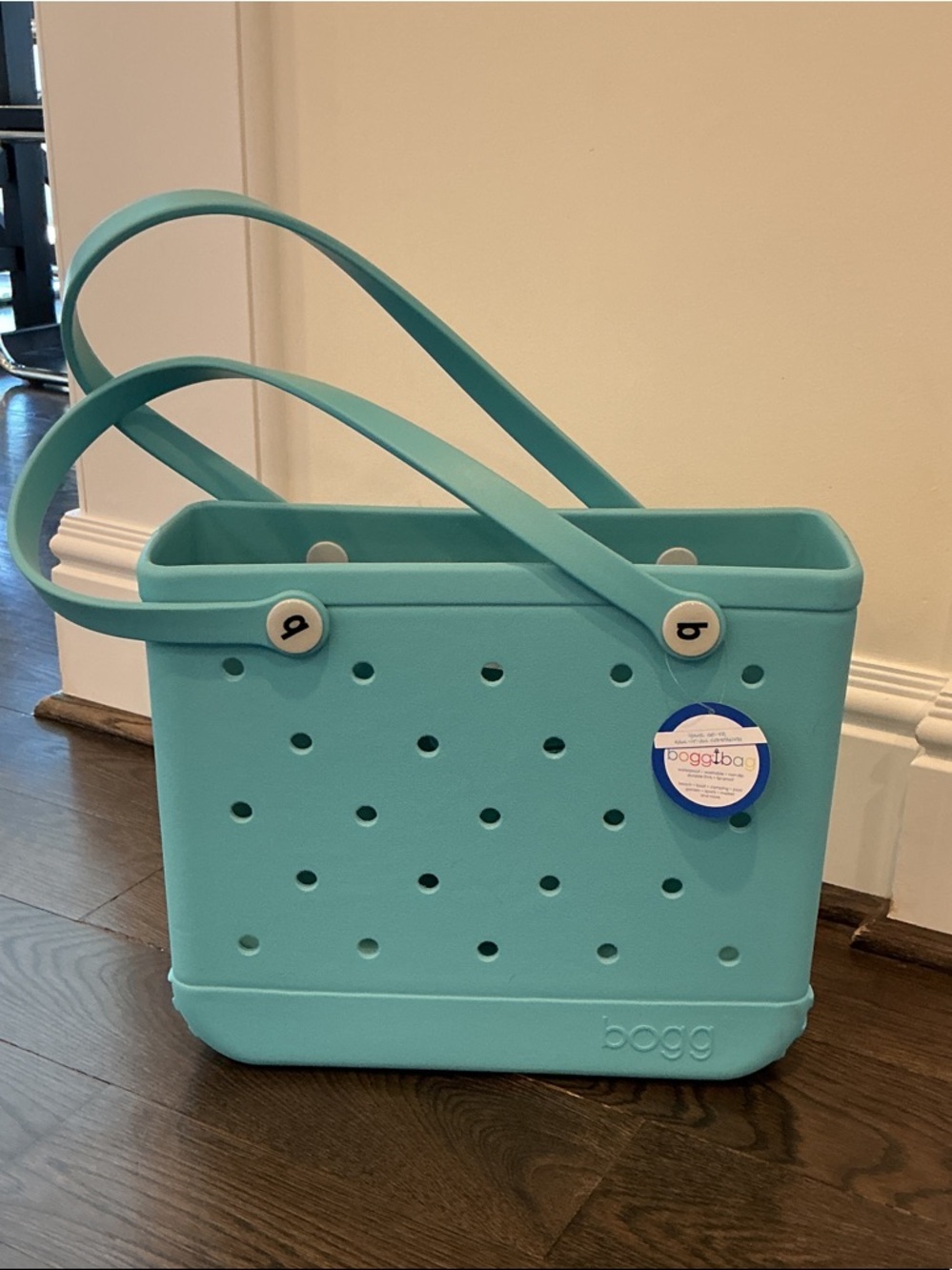 NWT BOGG BAG Tote in Aqua Blue - Picture 6 of 9